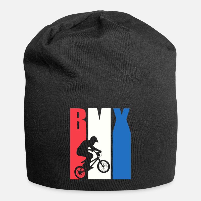 Cool retro BMX design - Jersey Beanie - black