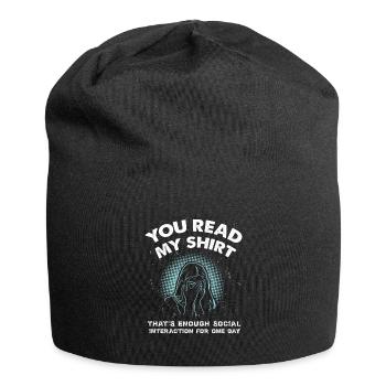 introvert - Jersey Beanie - black - Front