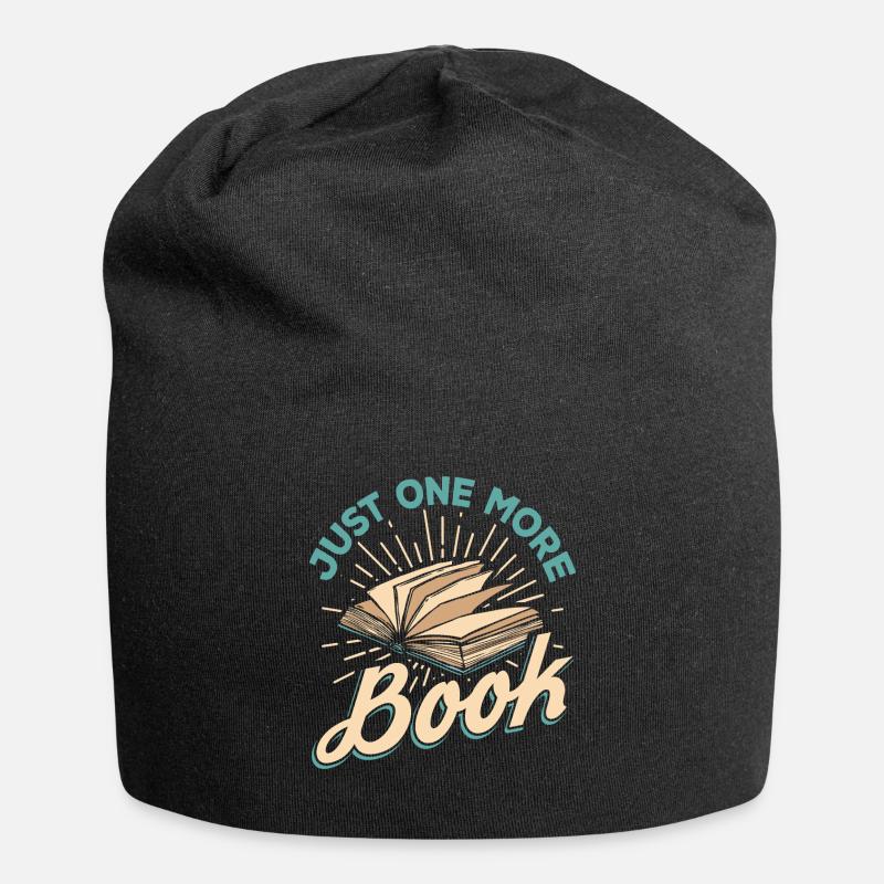 Buch lesen - Jersey-Beanie - Schwarz