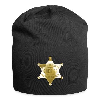 Sheriff Stern Texas Bürgermeister Western Cowboy - Jersey-Beanie - Schwarz - Vorne
