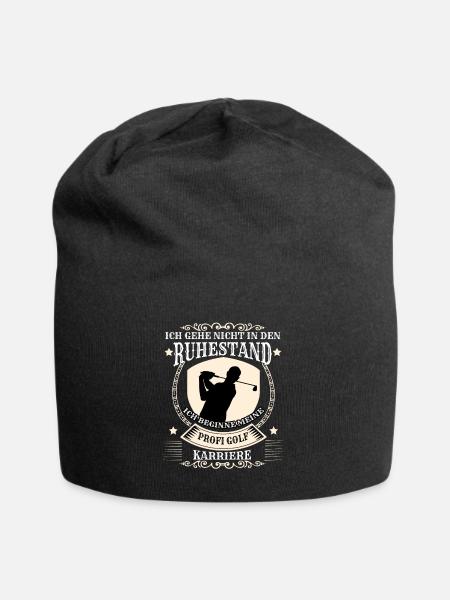 Golf Ich gehe nicht in Ruhestand ich werde Profi - Jersey-Beanie - Schwarz