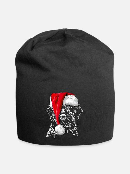 LAGOTTO ROMAGNOLO Chapeau de Noël Les chiens de Wilsign - Bonnet en jersey - noir