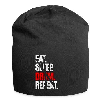 Schlagzeug - Jersey-Beanie - Schwarz - Vorne