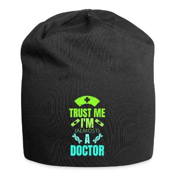 Cadeau étudiant en médecine - Bonnet en jersey - noir - Devant