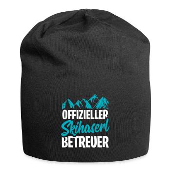 Après-Ski - Jersey-Beanie - Schwarz - Vorne