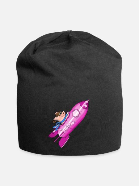 fusée - Bonnet en jersey - noir