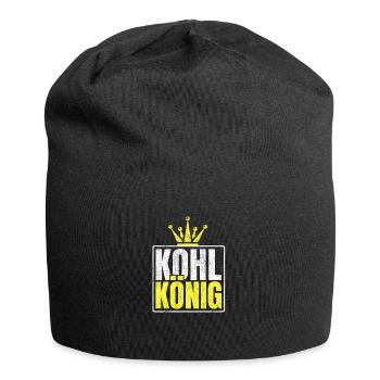 Kohlkönig Grünkohl Geschenk - Jersey-Beanie - Schwarz - Vorne