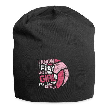 Play Like A Girl Volleyball - Jersey-Beanie - Schwarz - Vorne