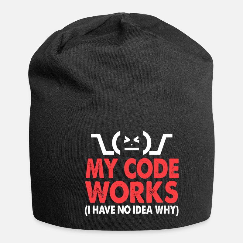 Code - Jersey-Beanie - Schwarz