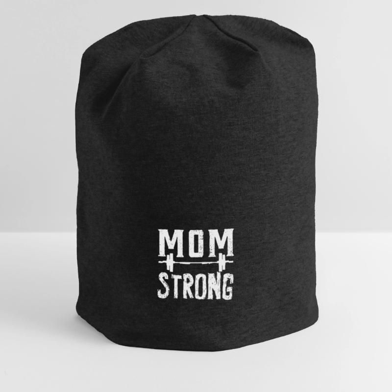 Mutter starkes Turnhalle-Eignung-Mutter-Geschenk Jersey-Beanie