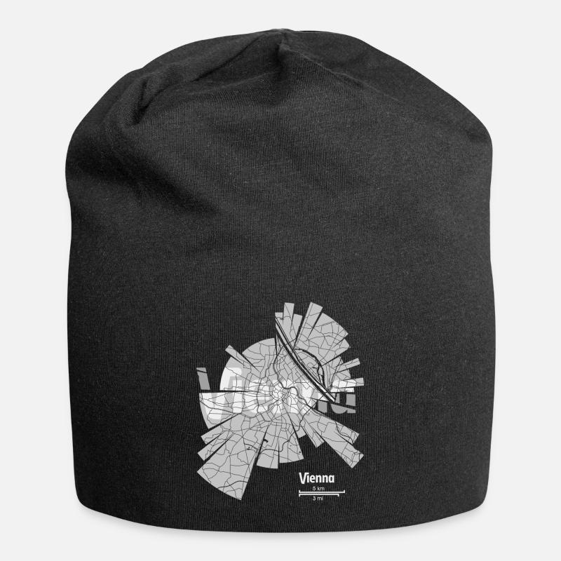 Vienna (Vienne) plan - Bonnet en jersey - noir