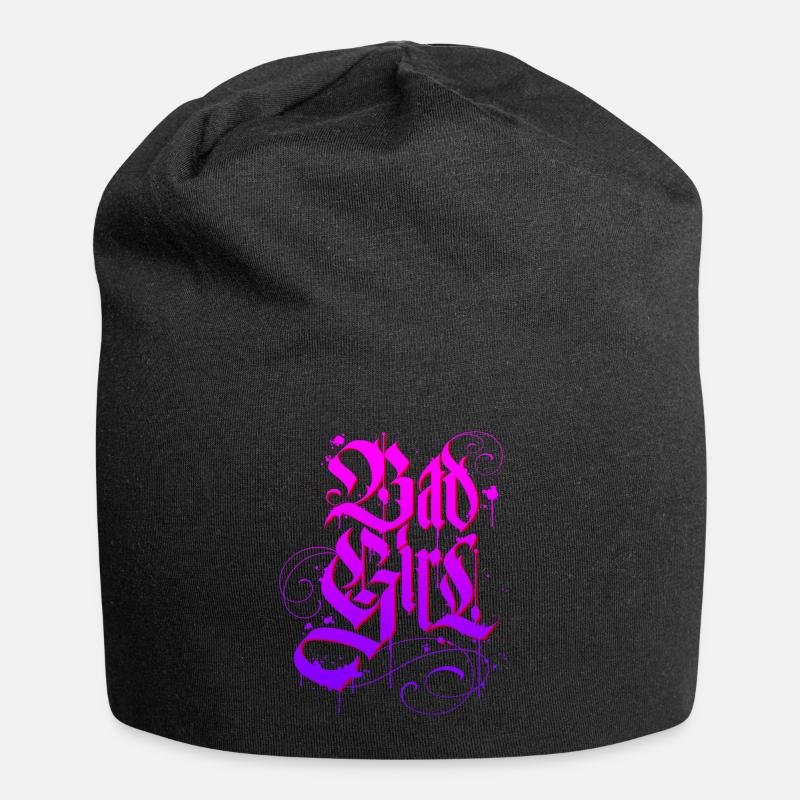 Bad Girl Graffiti 3 - Jersey-Beanie - Schwarz