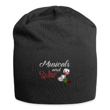 Musikals theater and wine - Jersey Beanie - black - Front