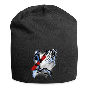 snowboarding - Bonnet en jersey - noir - Devant