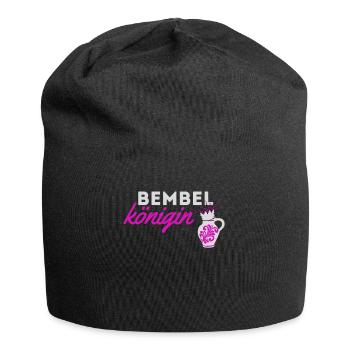 Bembelkönigin Frauen Apfelwein Ebbelwoi Shirt - Jersey-Beanie - Schwarz - Vorne