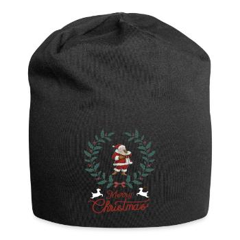 Weihnachten Rentier Christmas Winter Xmas Geschenk - Jersey-Beanie - Schwarz - Vorne