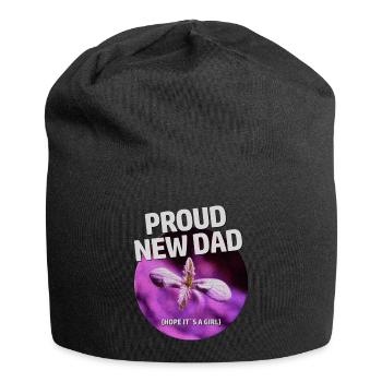 Proud new dad (stolzer Cannabis Vater) - Jersey-Beanie - Schwarz - Vorne
