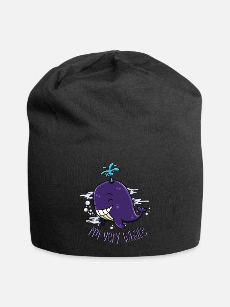 I'm very whale - Bonnet en jersey - noir