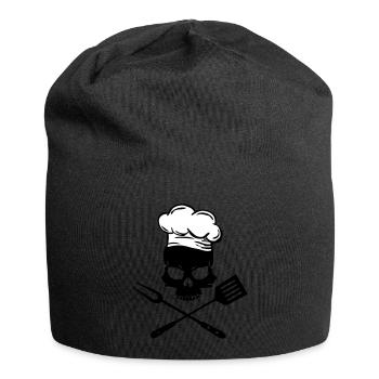 Grill Skull - Bonnet en jersey - noir - Devant