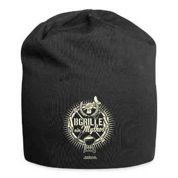 Grill T Shirt Spruch Abgrillen ist ein Mythos - Jersey-Beanie - Schwarz - Vorne