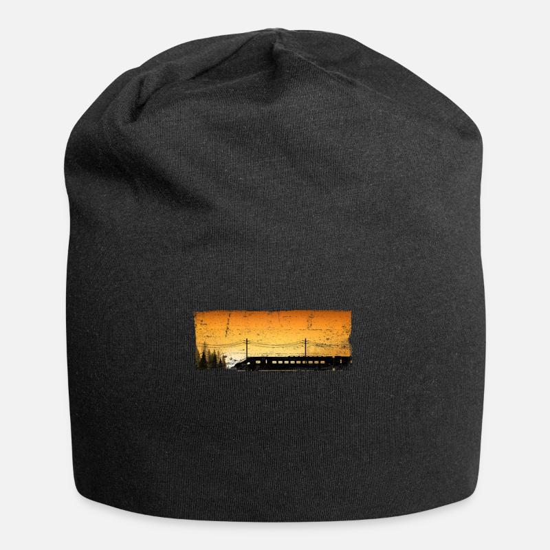 Zug Eisenbahn Eisenbahner Züge Triebfahrzeugführer - Jersey-Beanie - Schwarz