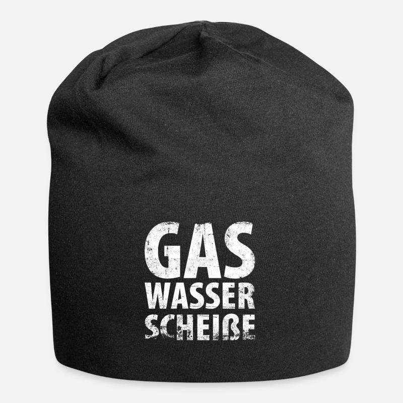 Klempner Gas Wasser Scheiße - Jersey-Beanie - Schwarz