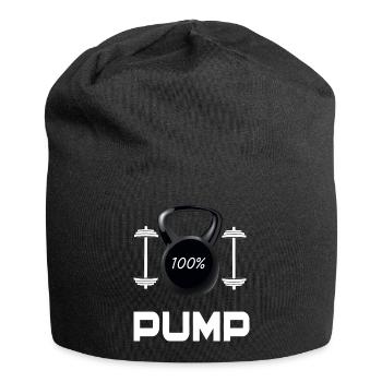 100% Pump Bodybuilding - Jersey-Beanie - Schwarz - Vorne