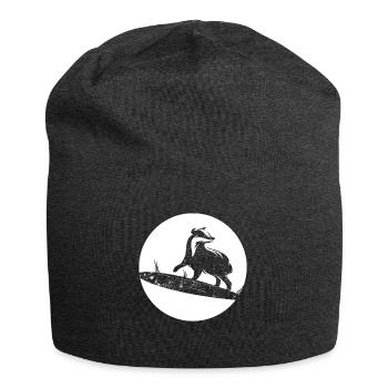Dachs - Jersey-Beanie - Anthrazit - Vorne