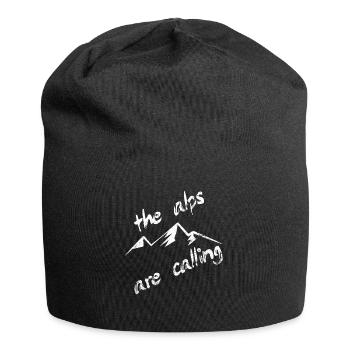 Alpes Montagnes Alpinistes - Bonnet en jersey - noir - Devant