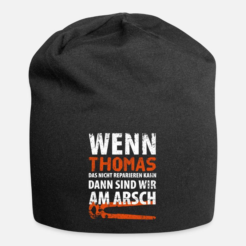 Heimwerker Thomas - Jersey-Beanie - Schwarz