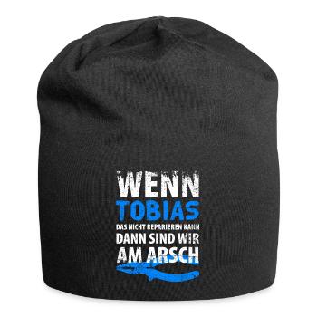 Heimwerker Tobias - Jersey-Beanie - Schwarz - Vorne