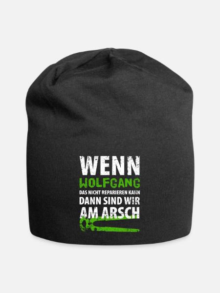 Heimwerker Wolfgang - Jersey-Beanie - Schwarz