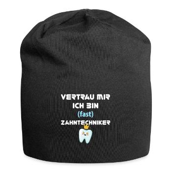 Zahntechnik Zahntechniker - Jersey-Beanie - Schwarz - Vorne