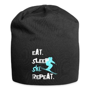 Ski Ski Ski Skieur Descente - Bonnet en jersey - noir - Devant