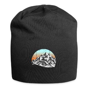 Randonnées montagnes montagnes alpines alpinisme montagne - Bonnet en jersey - noir - Devant