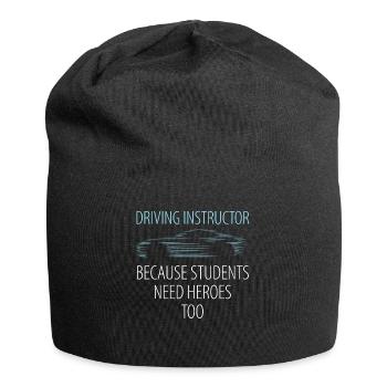 Driving instructor gift student driving lesson - Jersey Beanie - black - Front