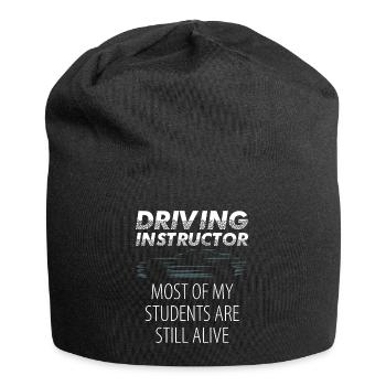 Driving instructor gift student driving lesson - Jersey Beanie - black - Front
