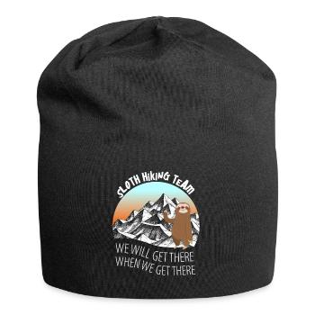 Randonnées montagnes montagnes alpines alpinisme montagne - Bonnet en jersey - noir - Devant