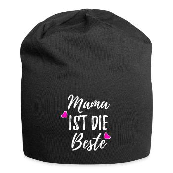 Mama Mutti - Jersey-Beanie - Schwarz - Vorne