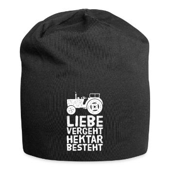 Landwirt Bauer Traktor - Jersey-Beanie - Schwarz - Vorne