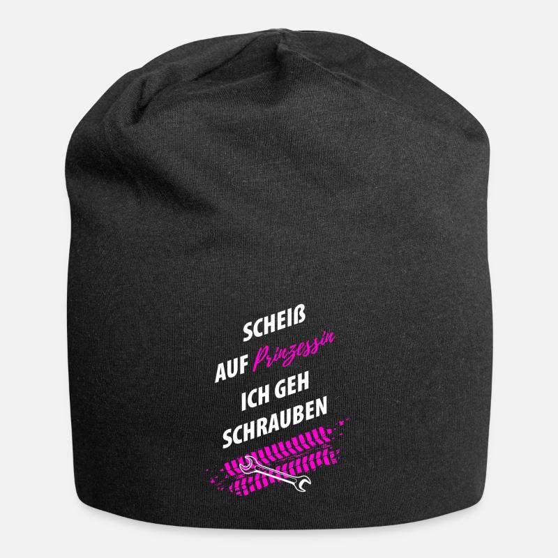 Tuning Tuner Schrauber girl - Jersey-Beanie - Schwarz