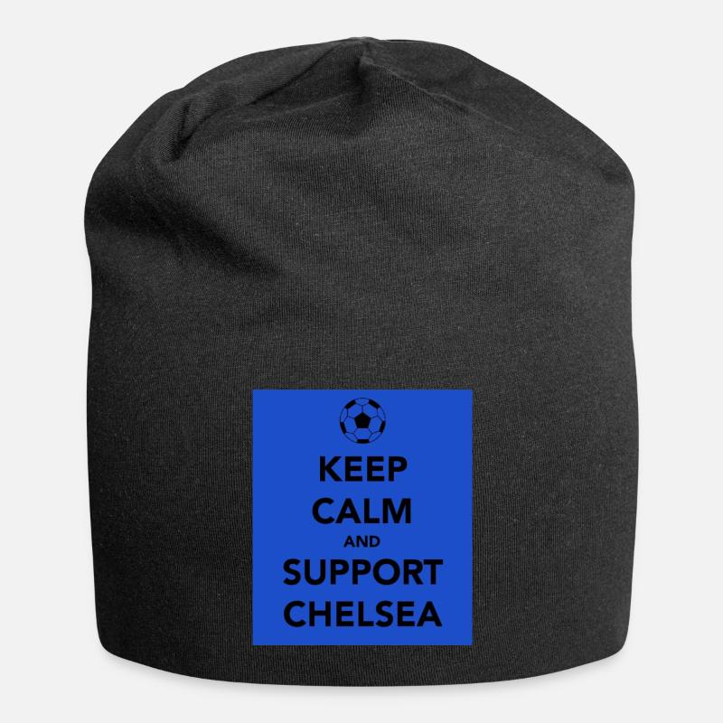 Keep Calm and Support Chelsea - Jersey Beanie - black