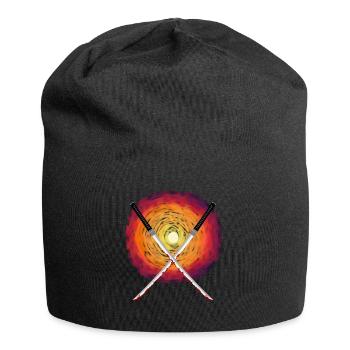 Katana Schwerter Japan Kampfkunst Samurai - Jersey-Beanie - Schwarz - Vorne