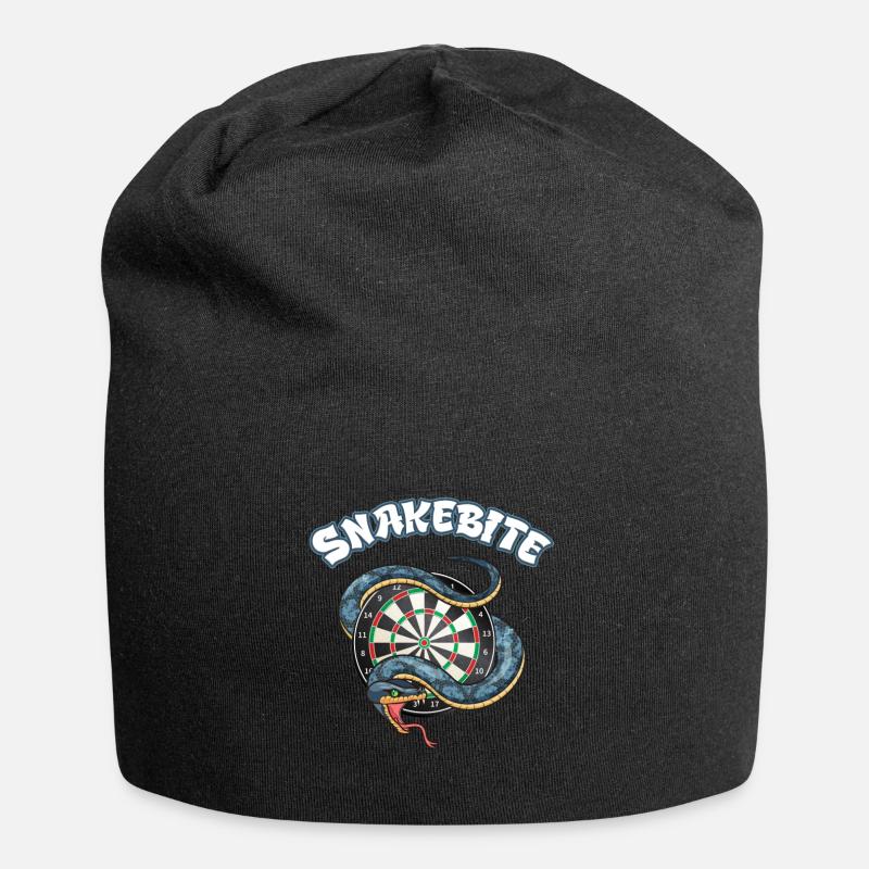 Darts Snakebite Dartboard Snake - Jersey Beanie - black
