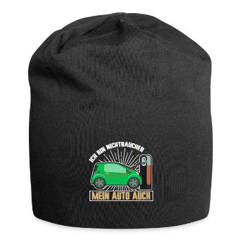Elektroauto E-Auto Fahrer - Jersey-Beanie - Schwarz - Vorne