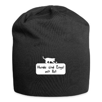Hütehunde Hütehund Hunde Hund Hündchen Hundi - Jersey-Beanie - Schwarz - Vorne