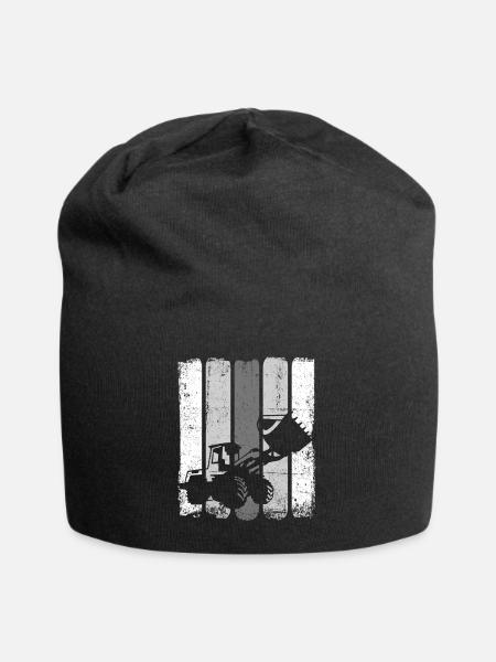 Excavator - Jersey Beanie - black