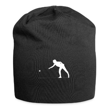 Boule Petanque Boccia Boules - Bonnet en jersey - noir - Devant