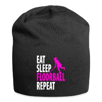 Floorball - Jersey-Beanie - Schwarz - Vorne