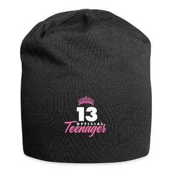 Cadeau d'anniversaire adolescent 13 ans - Bonnet en jersey - noir - Devant